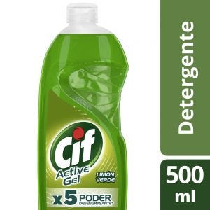 Detergente Cif Concentrado Active Gel Limón Verde 500 ml