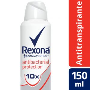 Desodorante Antitranspirante Rexona Antibacterial Mujer en Aerosol 150ml