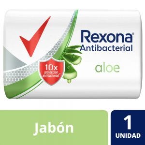 Jabón en Barra Rexona Antibacterial Aloe Vera 90 gr