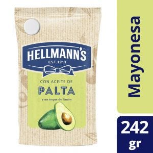 Mayonesa con Aceite de Palta Hellmann's Doypack 242 gr