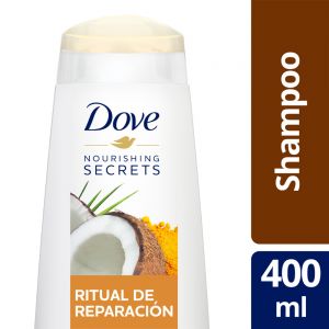 Shampoo Dove Ritual de Reparación Coco y Cúrcuma 400 ml