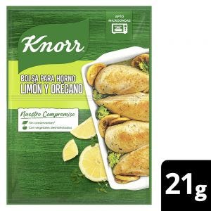 Bolsa para Horno Knorr Limón y Orégano 21 gr